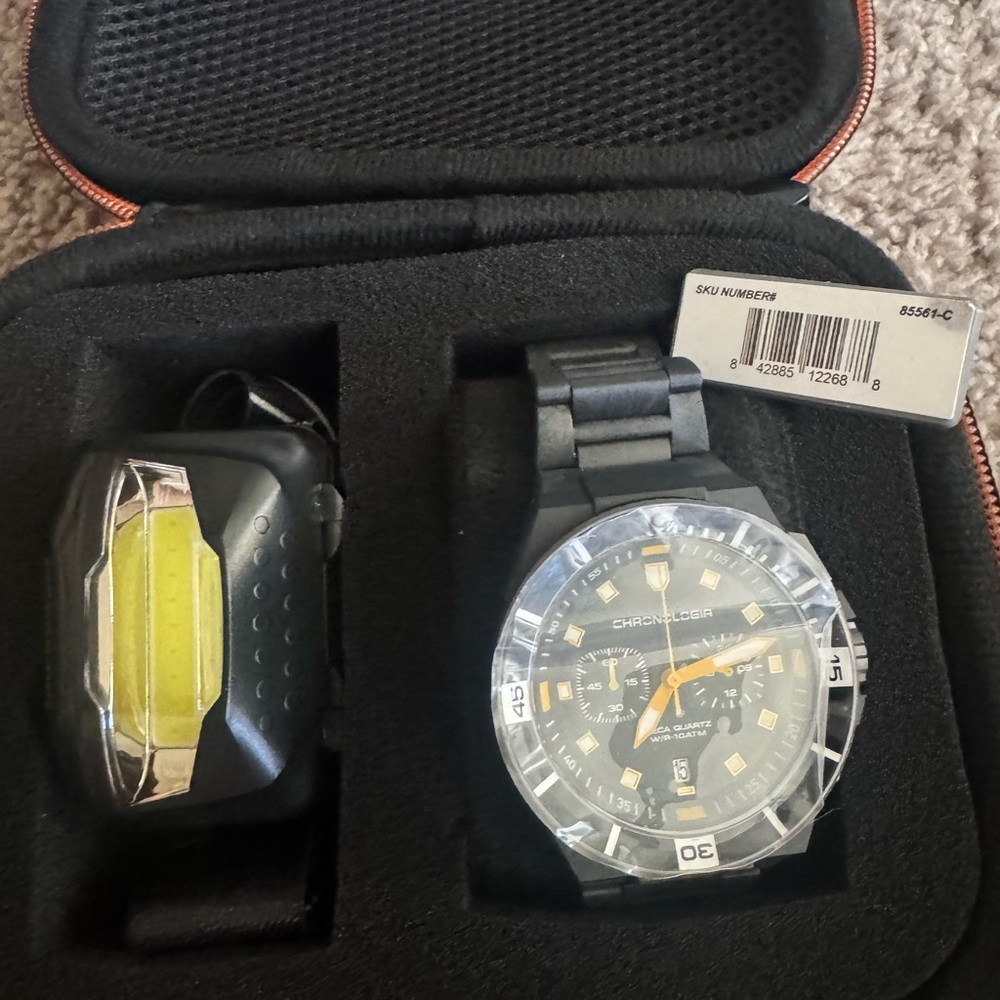 Chronologia Black and Yellow Watch